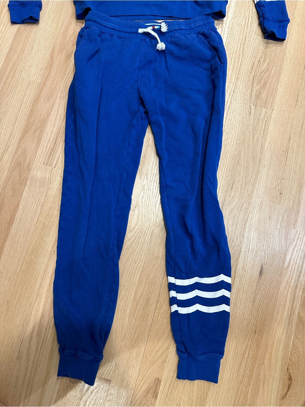 Sol Angeles Wave Essential Jogger and Sweatshirt Set in Cobalt Blue - Picture 2 of 7